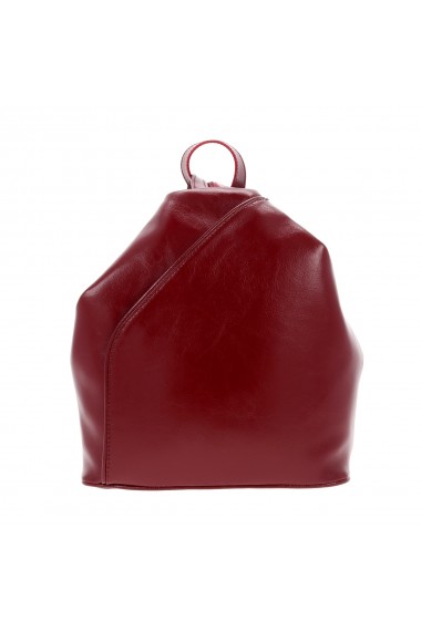 Rucsac/geanta din piele naturala bordo model 133