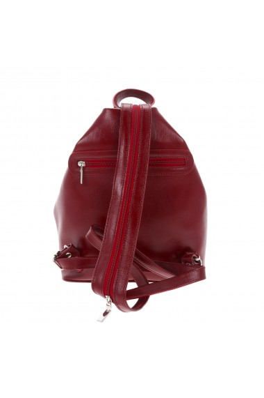 Rucsac/geanta din piele naturala bordo model 133