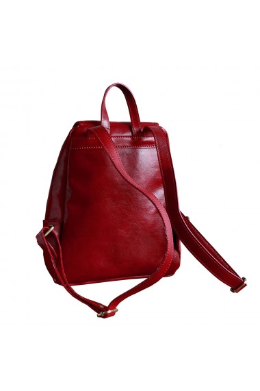 Rucsac de dama din piele bordo model R101