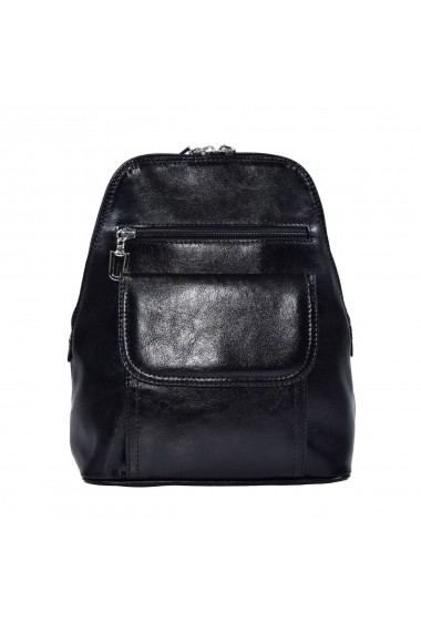 Rucsac de dama din piele neagra fina 119