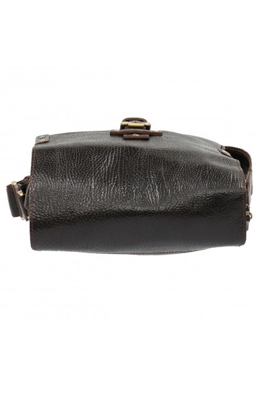 Borseta tip geanta de umar din piele naturala maro model Tony Bellucci T5130