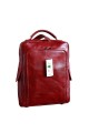 Rucsac unisex din piele bordo model R106