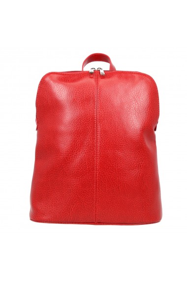 Rucsac/geanta casual piele moale rosie model 213