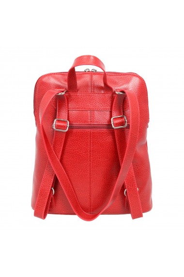 Rucsac/geanta casual piele moale rosie model 213