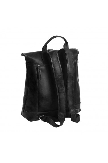 Rucsac The Chesterfield Brand din piele moale neagra Dali