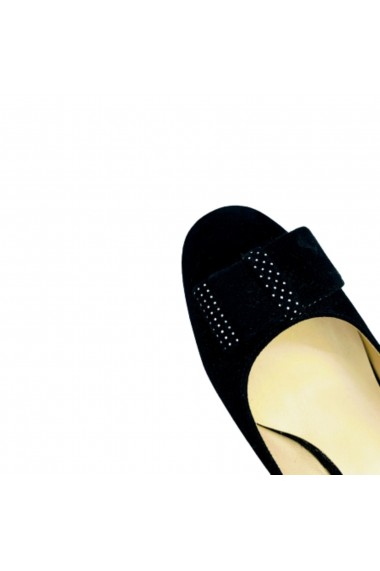 Pantofi eleganti dama din piele naturala neagra Diane Marie
