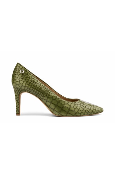 Pantofi stilletto din piele ecologica S. Oliver 22403 verde croco