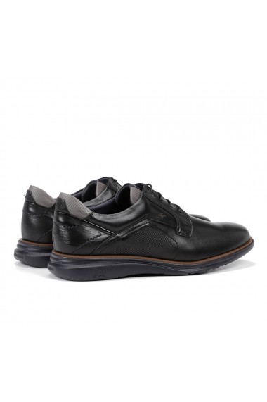 Pantofi barbati casual Fluchos Habana F0235 piele naturala negru grafit marin