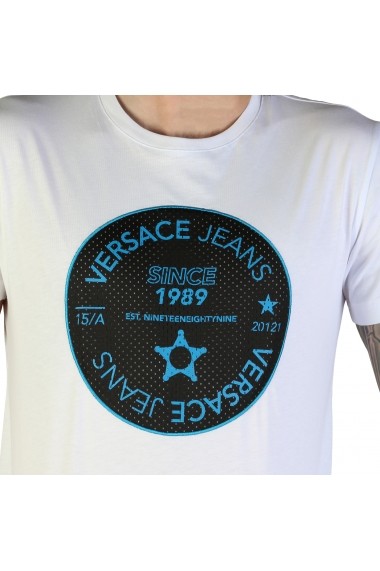 Tricou Versace Jeans B3GTB76J_36610_003 Alb