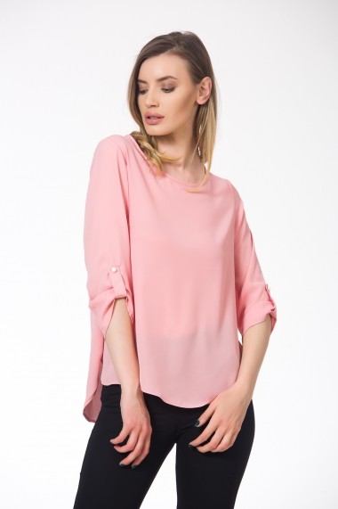 Bluza roz pal cu maneci 3/4 Be You