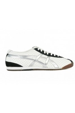 Pantofi sport ONITSUKA TIGER alb-argintiu, din piele