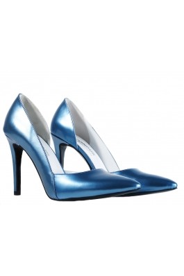 Pantofi CONDUR by alexandru lac albastru satinat