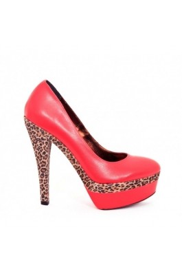 Pantofi CONDUR by alexandru rosu cu detaliu print leopard, din piele naturala