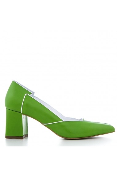Pantofi cu toc CONDUR by alexandru verzi din piele naturala
