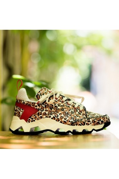 Pantofi sport CONDUR by alexandru Athleisure Leopard aramiu
