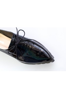 Pantofi Thea Visconti negri cu talpa flexibila