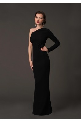 Rochie lunga LOVELOVE Instant Dress negru