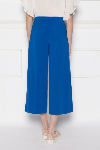 Pantaloni trei sferturi NISSA bleumarin culottes Albastru electric
