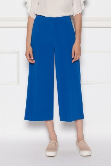 Pantaloni trei sferturi NISSA bleumarin culottes Albastru electric