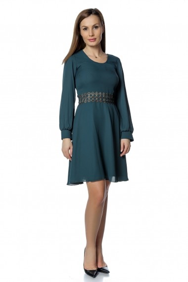 Rochie scurta Crisstalus RO267 Verde