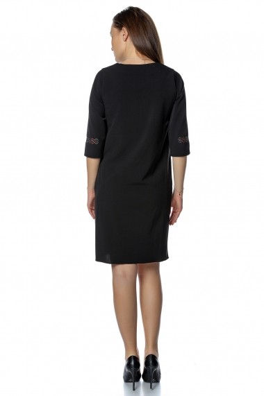 Rochie scurta Crisstalus RO269 Negru