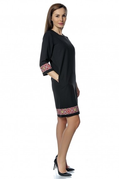 Rochie scurta Crisstalus RO282 Negru