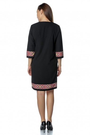Rochie scurta Crisstalus RO282 Negru