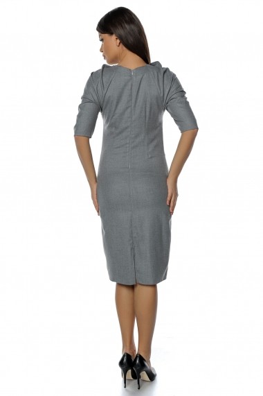 Rochie midi Crisstalus RO295 Gri