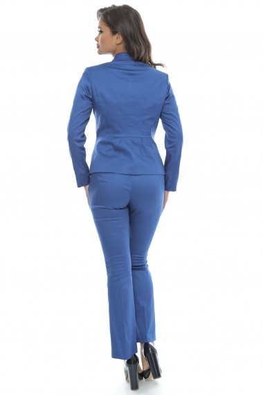 Costum office din bumbac Royal Blue Fall - Sweet Rose of Mine gri