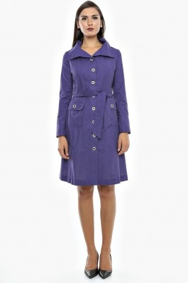 Trench bumbac Violet Day - Sweet Rose of Mine mov, indigo