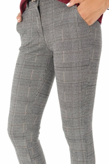 Pantaloni drepti Roh Boutique TR333 carouri
