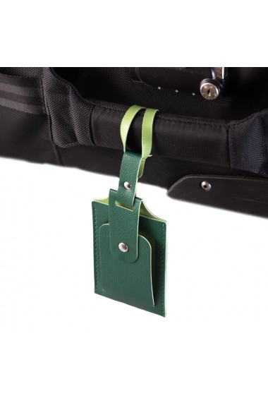 KIT calatorie 8000 e-store portofel calatorie + tag bagaje + baterie externa telefon verde
