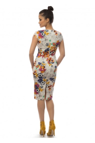 Rochie de zi AD-Fashion cu flori multicolore ADF-R111i933
