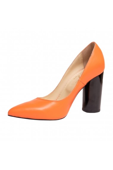 Pantofi piele Luisa Fiore LFD-ISA-02 portocaliu