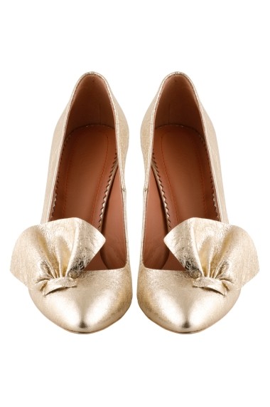 Pantofi cu toc Hotstepper Romantico Gold Auriu