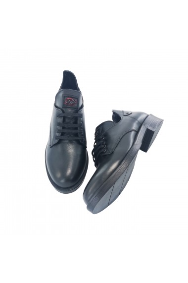 Pantofi din piele Torino 0217 Negri