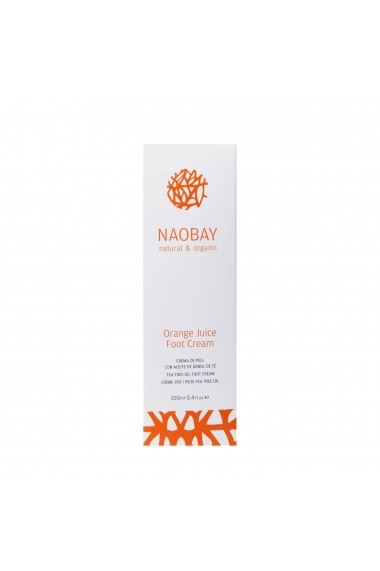 Crema hidratanta BIO pentru picioare cu extracte de unt de Shea si portocale Orange Juice Naobay 100 ml