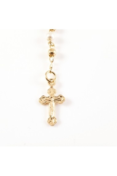 Colier tip rosariu placat cu aur Emergente