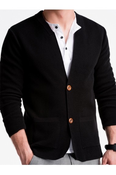 Pulover premium stil sacou barbati  E168 negru