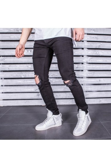 Jeans BB Salazar slim fit conici casual skinny 0051 Negru