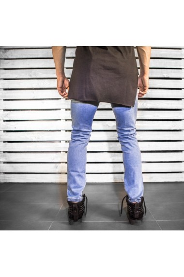 Jeans BB Salazar slim fit conici casual skinny 0058 Albastru
