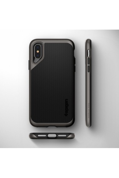 Husa iPhone XS Max Spigen Neo Hybrid Gunmetal