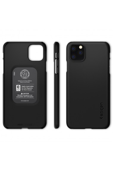 Carcasa iPhone 11 Pro Max Spigen Thin Fit Black