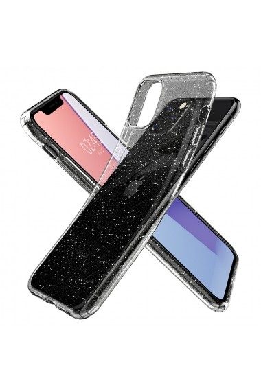 Husa iPhone 11 Pro Spigen Liquid Crystal Glitter Crystal Quartz