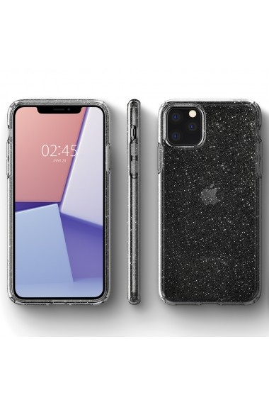 Husa iPhone 11 Pro Spigen Liquid Crystal Glitter Crystal Quartz