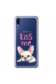 Husa Samsung Galaxy M10 Lemontti Silicon Art Pug Kiss