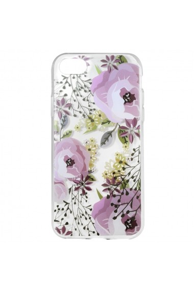 Husa iPhone SE 2 / 8 / 7 Lemontti Silicon Art Flowers