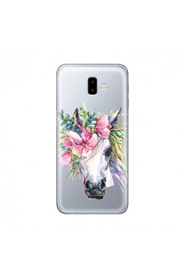 Husa Samsung Galaxy J6 Plus Lemontti Silicon Art Watercolor Unicorn