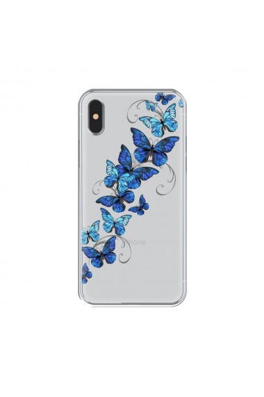 Husa iPhone XS / X Lemontti Silicon Art Butterflies