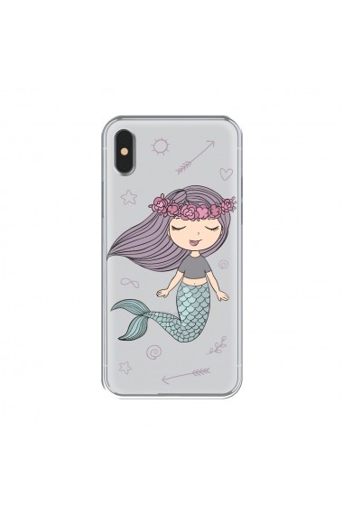 Husa iPhone XS / X Lemontti Silicon Art Little Mermaid